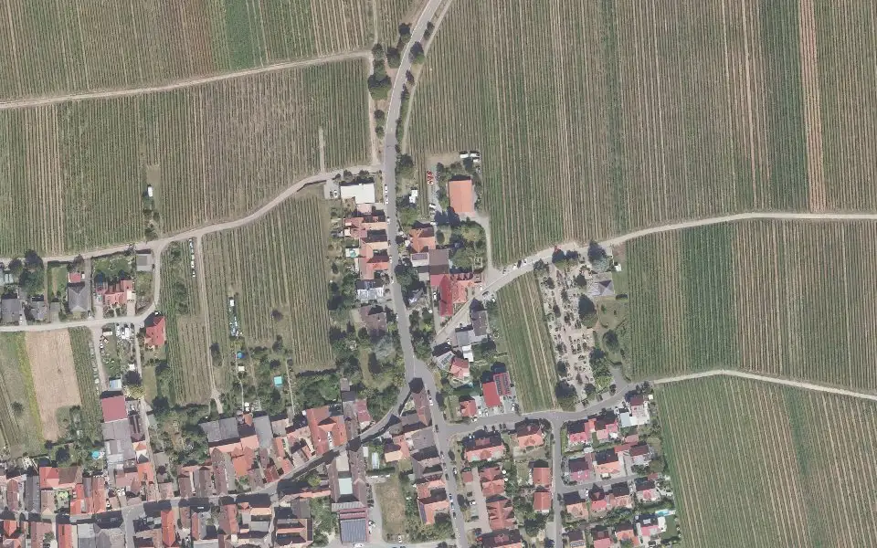 Luftbild der Umgebung von Weingut Hundemer in Hainfeld