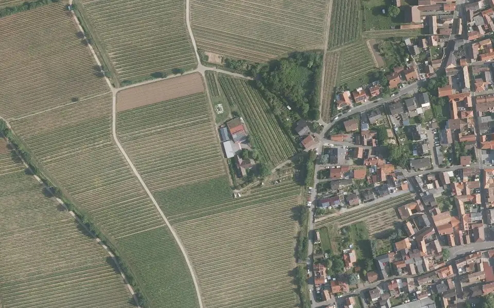 Luftbild der Umgebung von Weingut Isegrim in Bad Dürkheim