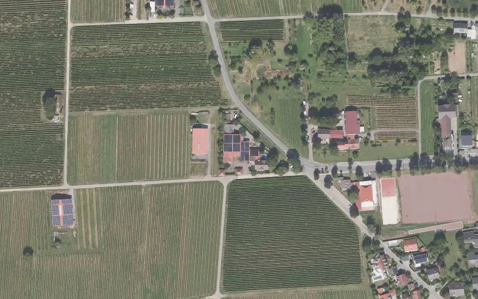 Luftbild der Umgebung von Weingut Kaiserberg in Landau in der Pfalz