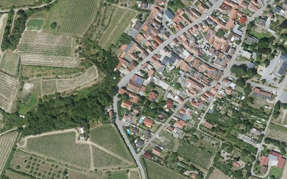Luftbild der Umgebung von Weingut Karl-Friedrich Best in Mettenheim