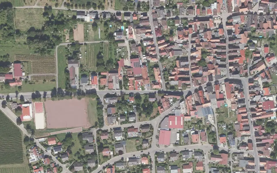 Luftbild der Umgebung von Weingut Kernlinghof Hochdörfer in Landau in der Pfalz