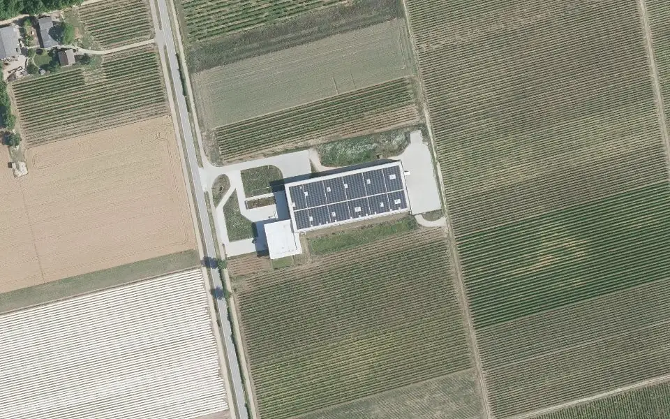 Luftbild der Umgebung von Weingut Keth in Offstein