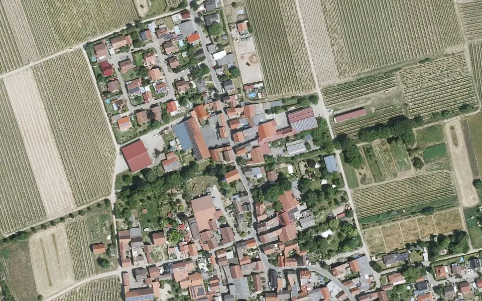 Luftbild mit der Einzellage Hasenlauf
