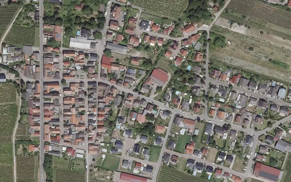 Luftbild der Umgebung von Weingut Lamberth in Ludwigshöhe