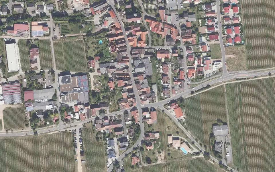 Luftbild der Umgebung von Weingut Lergenmüller in Hainfeld