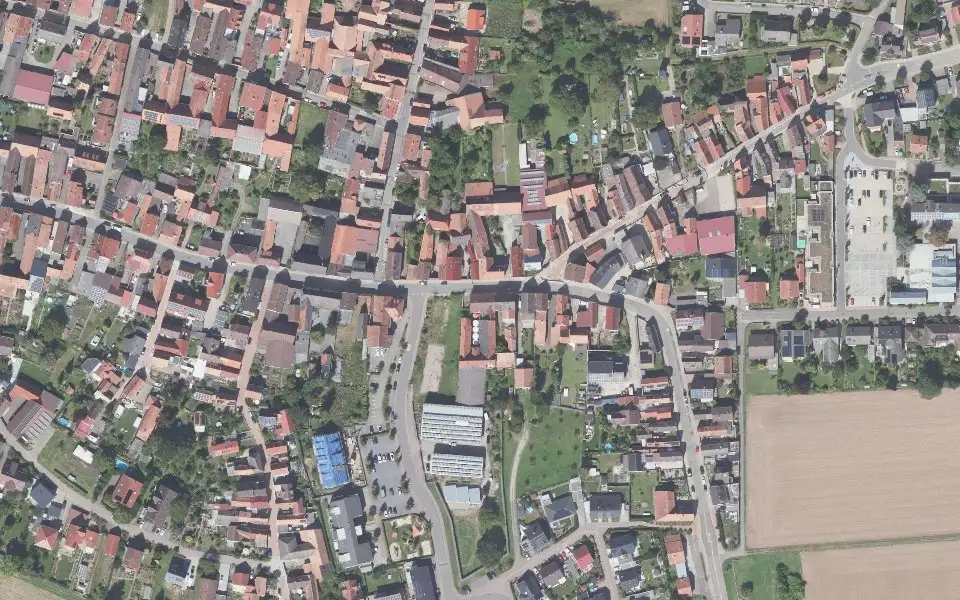 Luftbild der Umgebung von Weingut Lind in Rohrbach