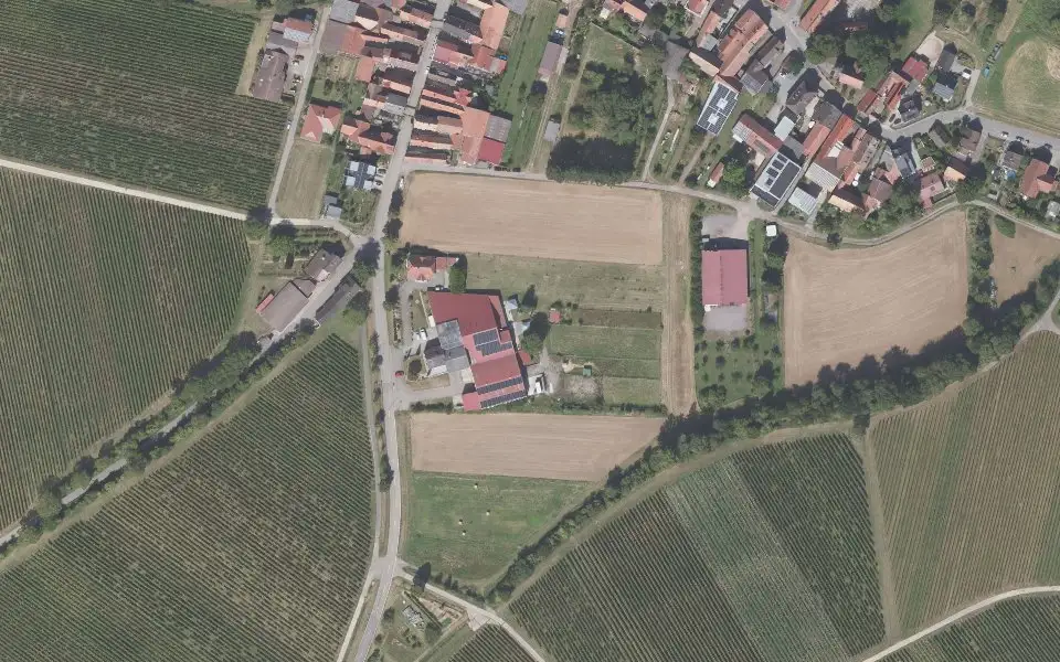 Luftbild der Umgebung von Weingut Lindenhof in Heuchelheim-Klingen