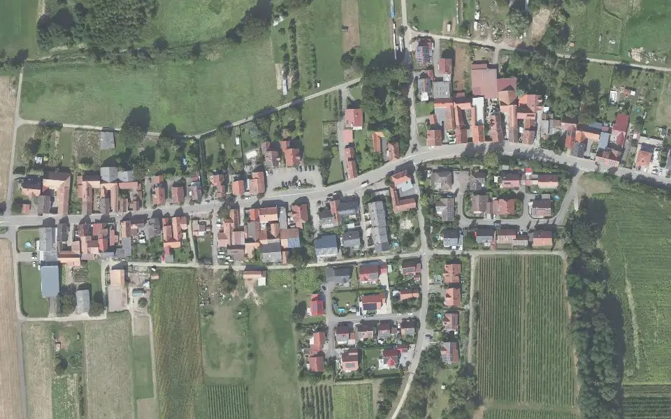 Luftbild mit der Einzellage Narrenberg
