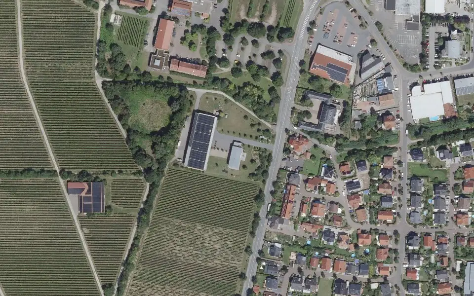 Luftbild der Umgebung von Weingut Martinshof in Dienheim