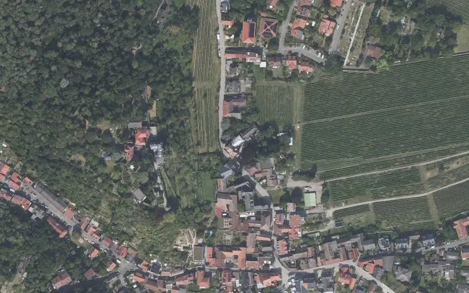 Luftbild der Umgebung von Weingut Mattern in Neustadt an der Weinstraße