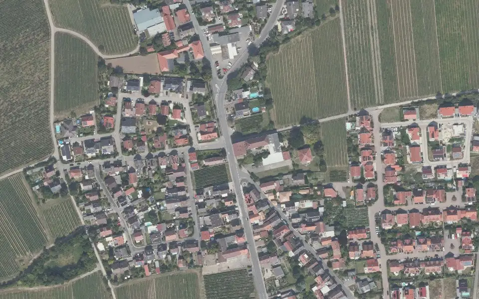 Luftbild der Umgebung von Weingut Mossbacher Hof in Forst an der Weinstraße