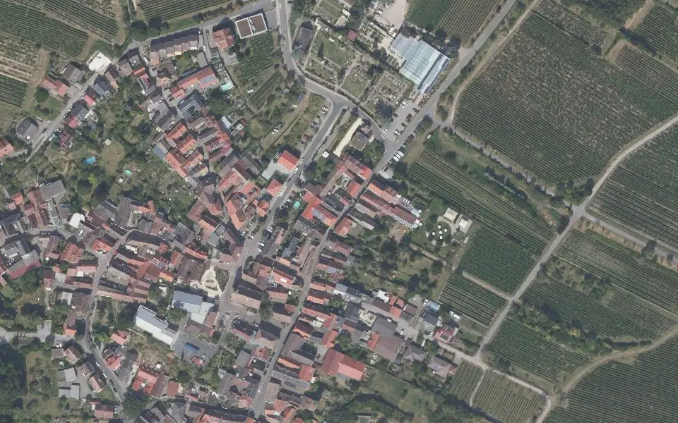 Luftbild der Umgebung von Weingut Ohler in Neustadt an der Weinstraße
