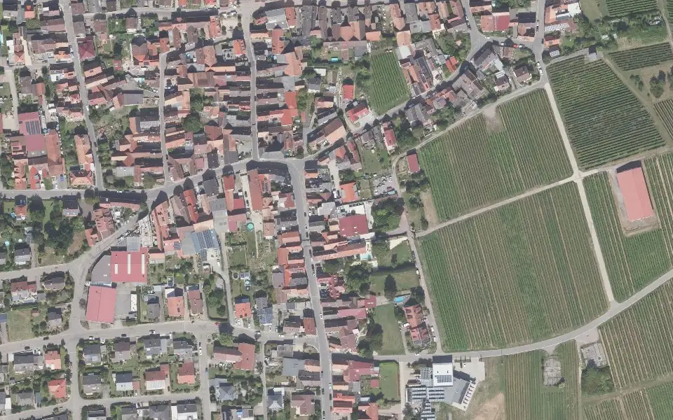 Luftbild der Umgebung von Weingut Pan in Landau in der Pfalz
