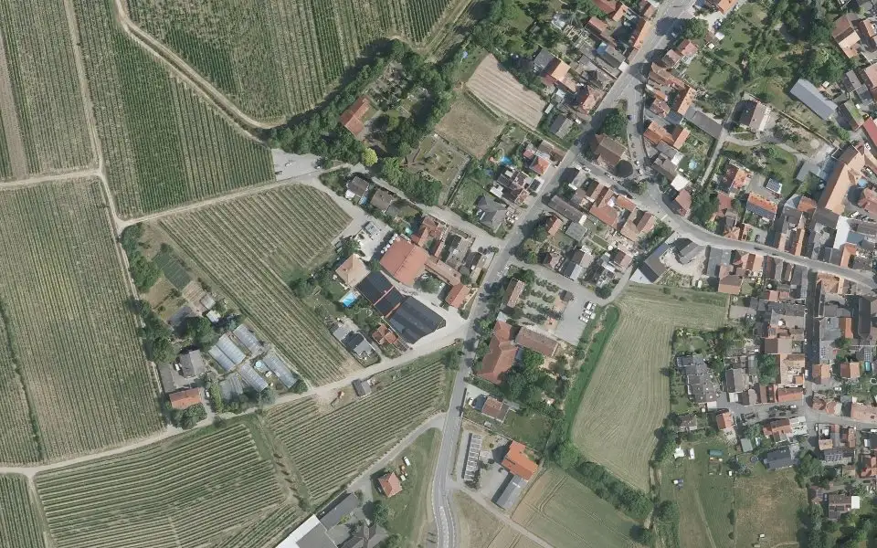 Luftbild mit der Einzellage Kirschgarten