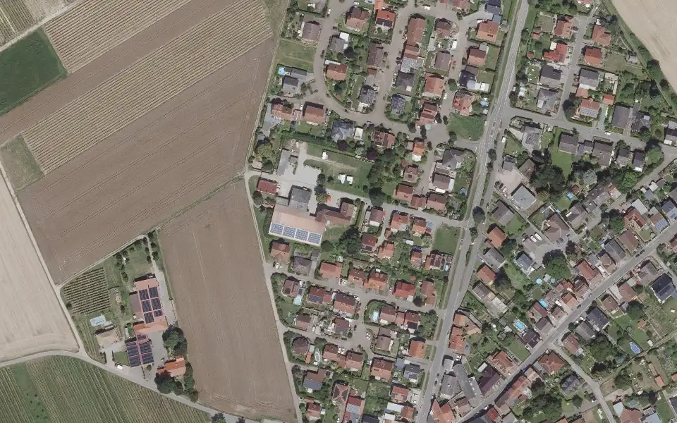 Luftbild der Umgebung von Weingut Philipp Schnabel - St. Martinshof in Siefersheim