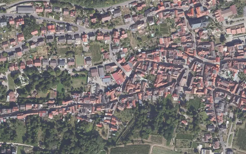 Luftbild der Umgebung von Weingut Platz in Sankt Martin