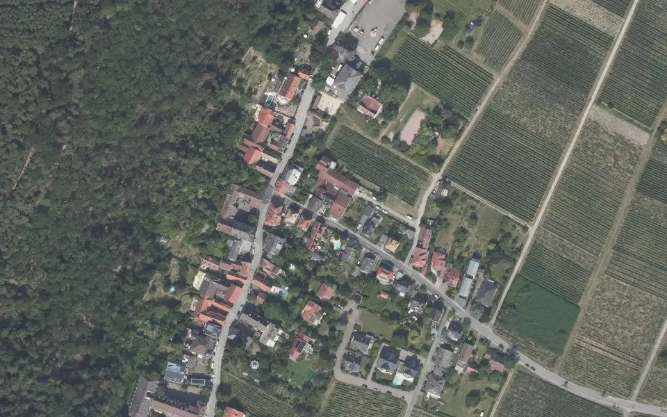 Luftbild der Umgebung von Weingut Probsthof in Neustadt an der Weinstraße