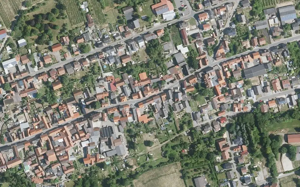 Luftbild der Umgebung von Weingut Raspfambert in Kindenheim