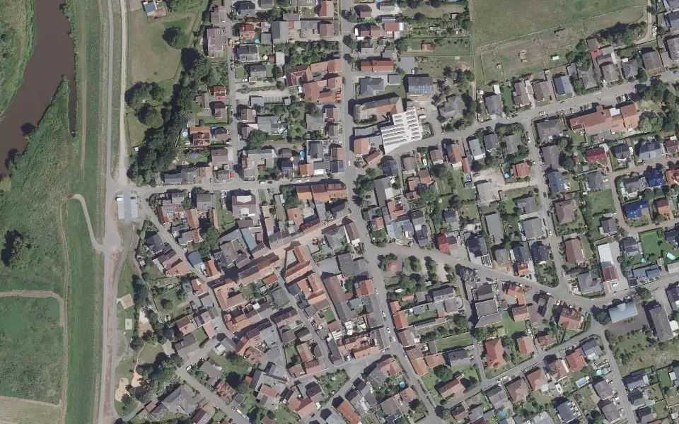 Luftbild der Umgebung von Weingut Richtarsky in Grolsheim