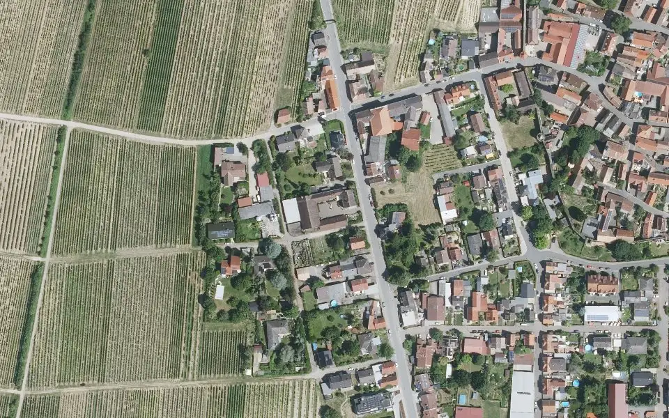 Luftbild der Umgebung von Weingut Schales in Flörsheim-Dalsheim