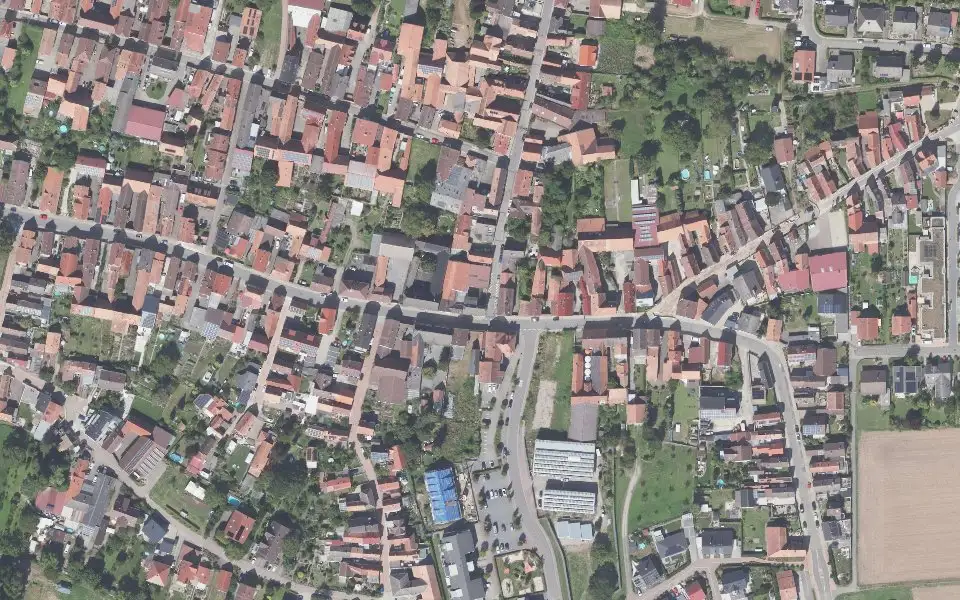 Luftbild der Umgebung von Weingut Scherff in Rohrbach