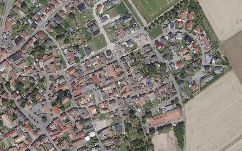 Luftbild der Umgebung von Weingut Schön in Siefersheim