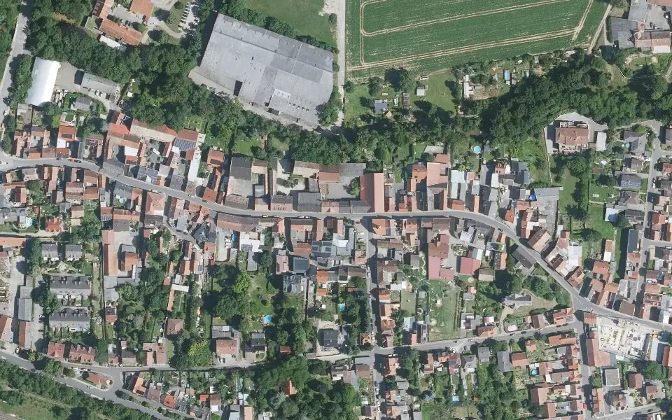Luftbild der Umgebung von Weingut Seibel in Monsheim