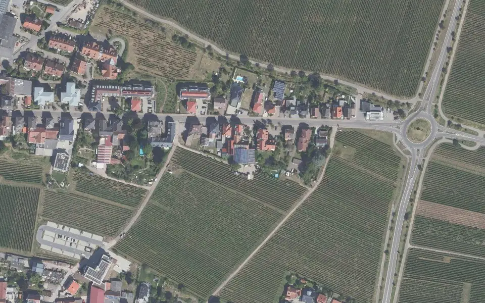 Luftbild der Umgebung von Weingut Stachel in Maikammer