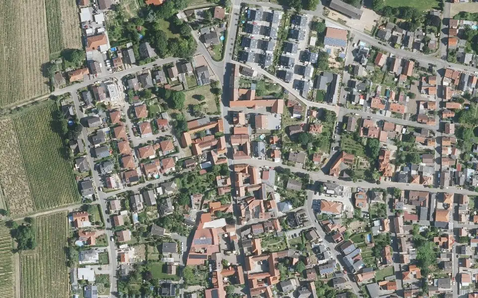 Luftbild der Umgebung von Weingut Steuerwald in Bockenheim an der Weinstraße