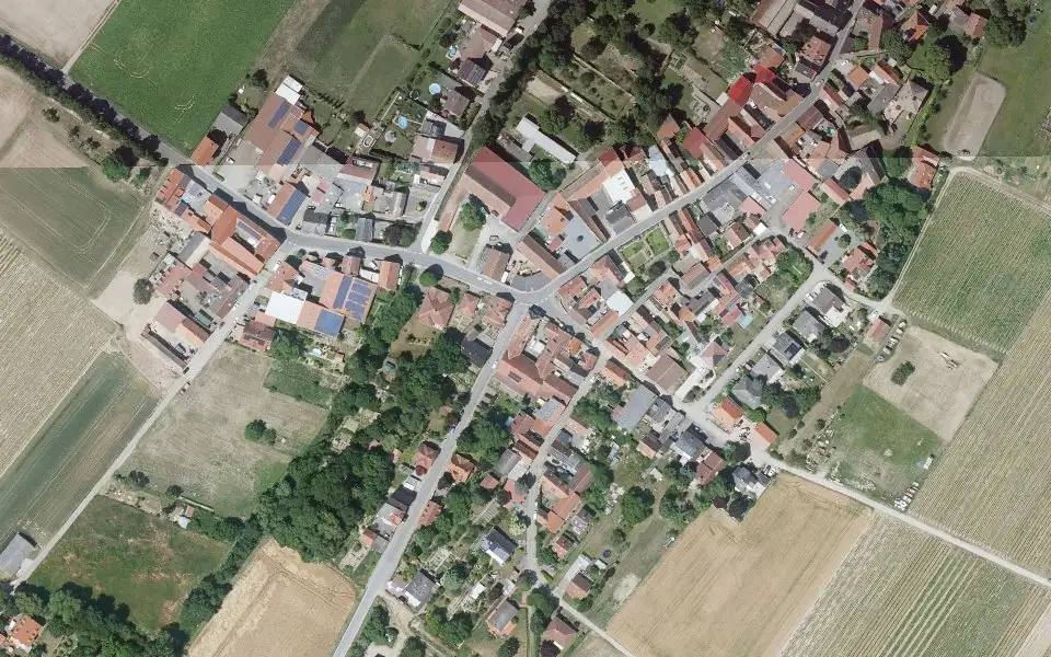 Luftbild mit der Einzellage Himmelacker
