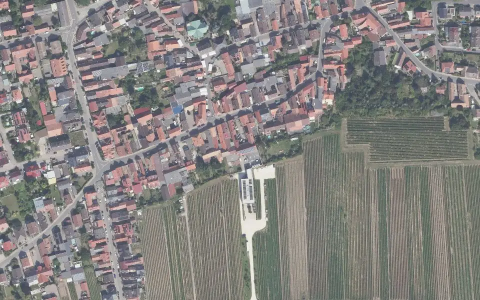 Luftbild der Umgebung von Weingut Studier in Ellerstadt