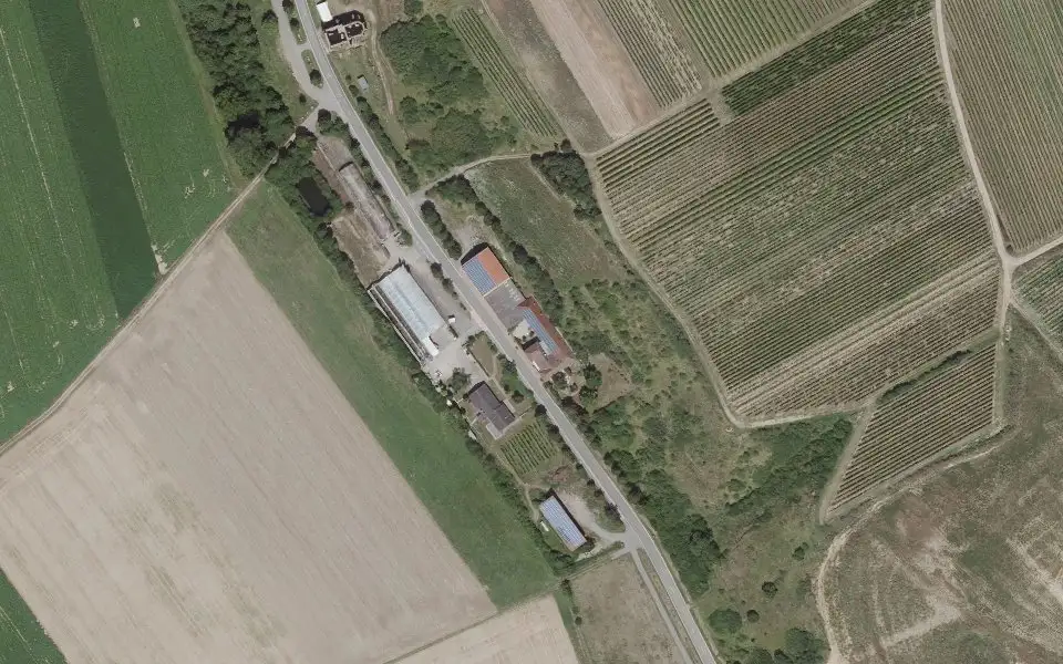 Luftbild der Umgebung von Weingut Villa Bäder in Eckelsheim