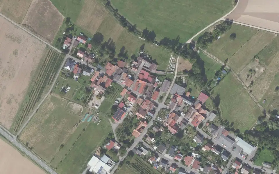 Luftbild der Umgebung von Weingut Werner Geiger in Oberhausen