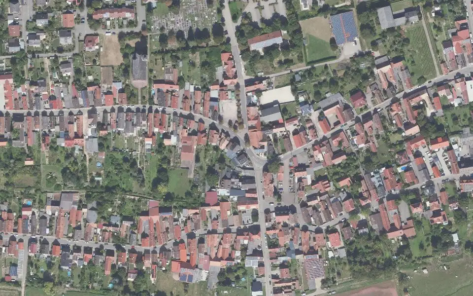 Luftbild der Umgebung von Weingut Winfried Frey und Söhne in Essingen