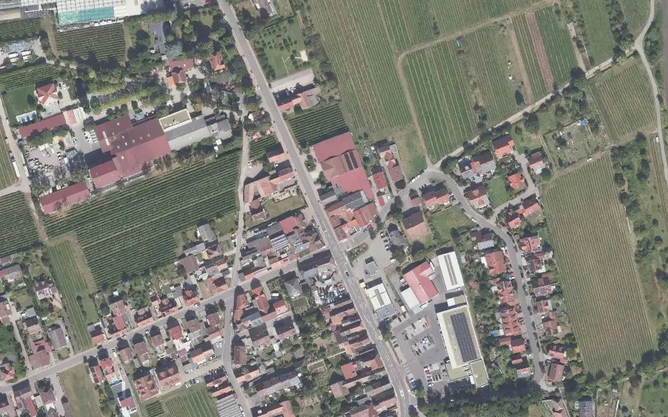 Luftbild der Umgebung von Weingut Wörner in Edesheim