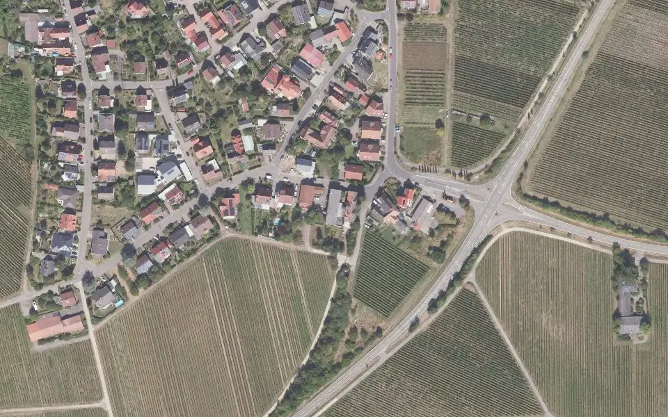Luftbild der Umgebung von Weinstube Kost in Gleisweiler